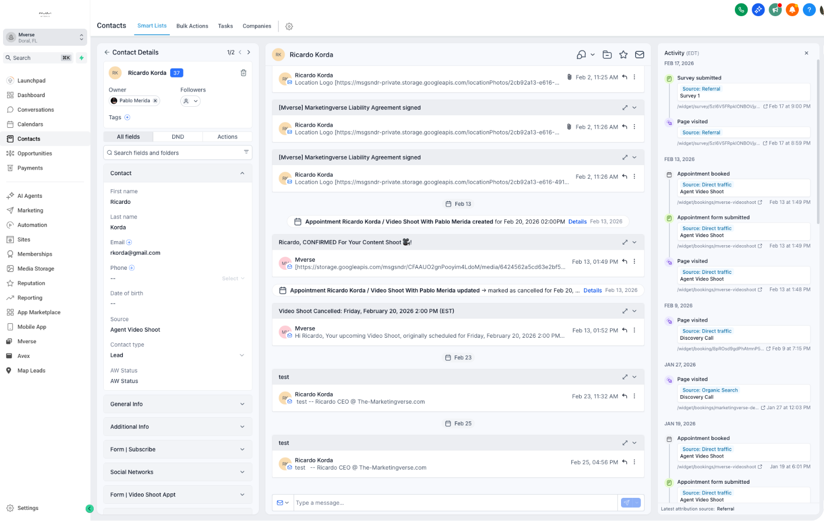 Multi-channel Conversations