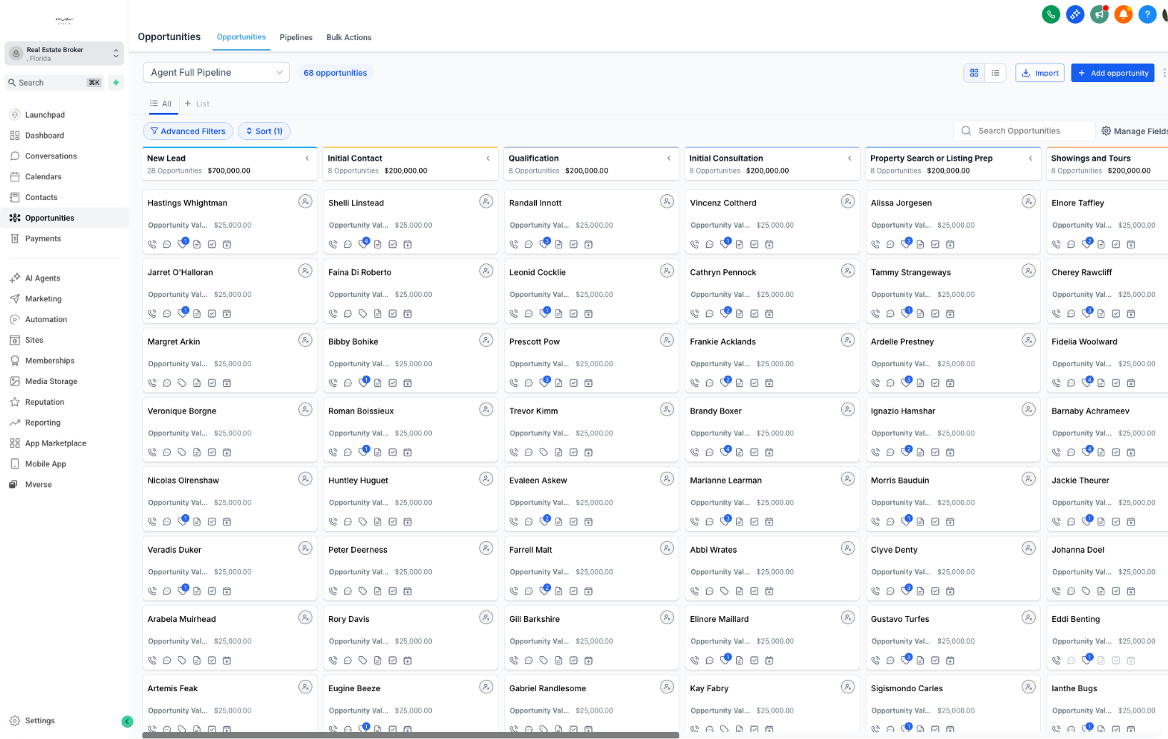 Opportunities Pipelines