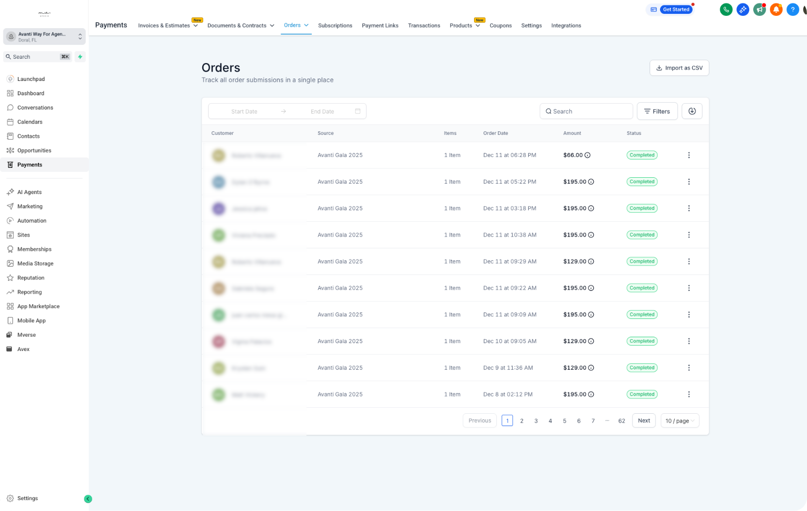 Payment Console